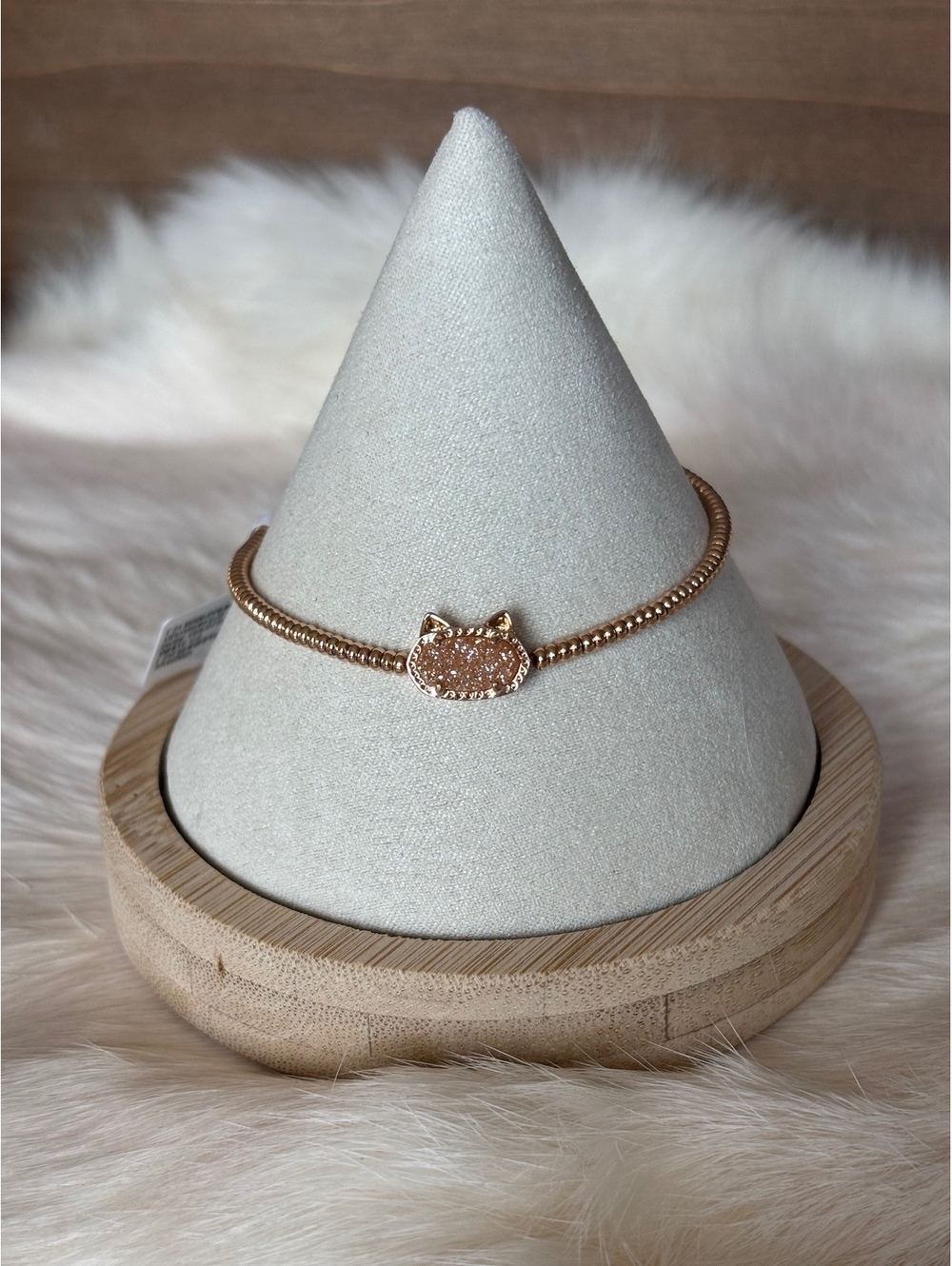 Kendra Scott Rose Gold Drusy Bracelet Size 6.75